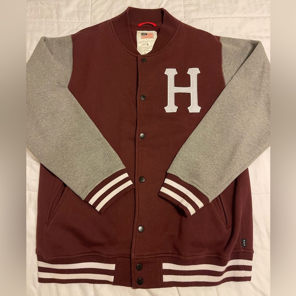 Men’s Huf Varsity jacket, L
